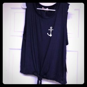 French Pastry size XL. Navy sleeveless FINAL DROP!